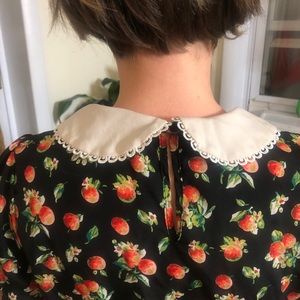 Babydoll dress with white collar